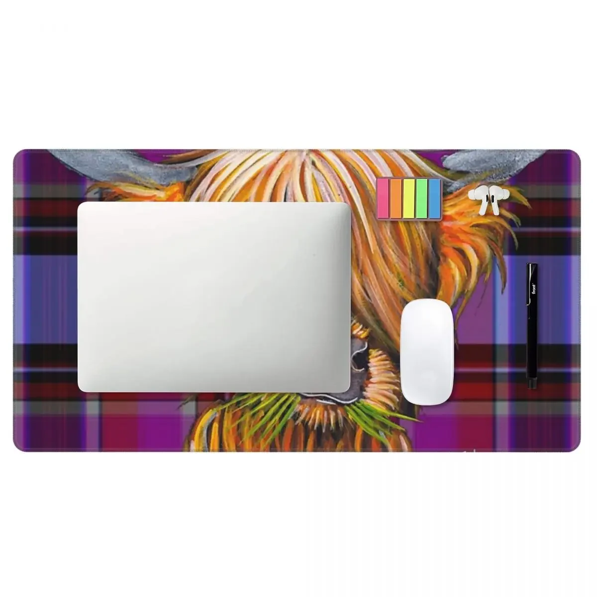 Large Mouse Pad Highland Cow Animal Gamer PC Laptop Mats Keyboard Carpet Computer Gaming Office Accessories Desk Mat