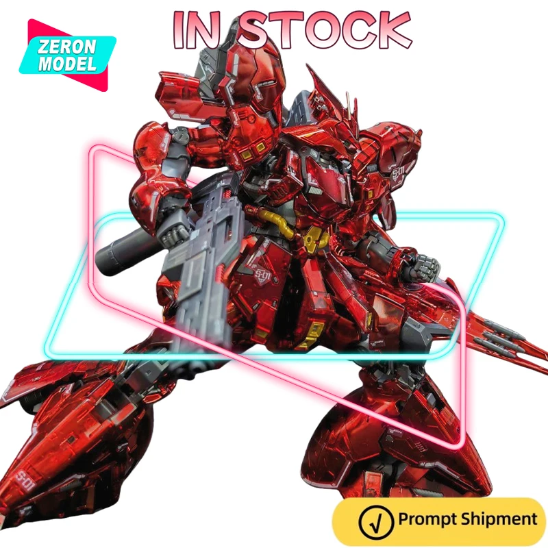 

Gaogao Sazabi RG 1/144 Full Plated Candy Color Transparent Model Kit - Mechanical Inner Frame Pre-assembled​ Assembly Model Kit