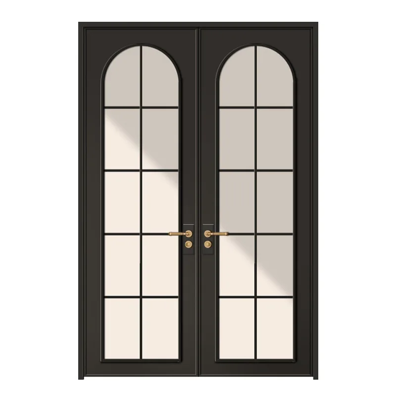 

French aluminum alloy double door, conference study door, interior ,double double door, soundproof