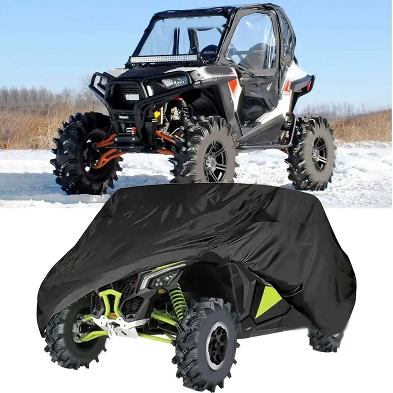 

UTV Utility Vehicle Storage Cover For Can-Am Maverick X3 Defender Max HD10 HD8 Polaris RZR 4 XP 900 Waterproof UTV Cover