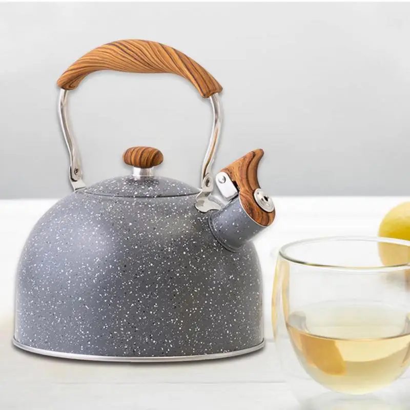 Stainless Steel Whistling Tea Kettle Food Grade Teapot For Make Tea Boil Water Compatible Gas Stoves Induction Cookers 2022