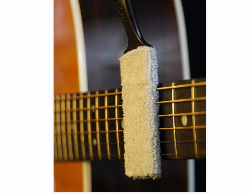 1PCS Guitar Care Brush String Fingerboard Cleaning Dust Removal Brush, Double Head Musical Instrument Accessories