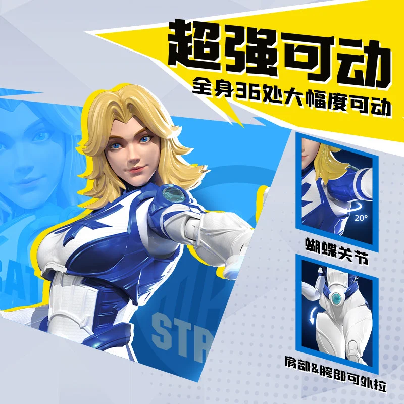In Stock Original Blokees Invisible Woman Susan & Jeff The Land Shark Assembly Model Kit Action Doll Collectible Toys Gifts