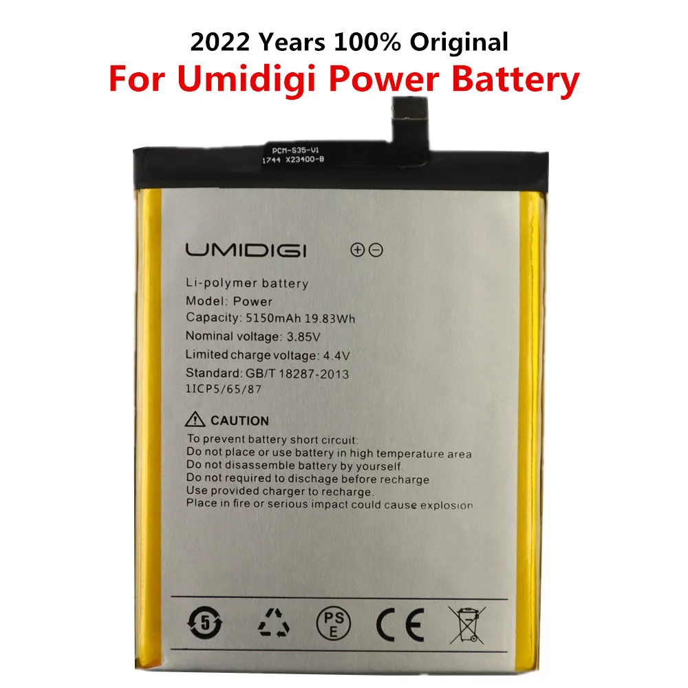 

New 100% Original 5150mAh Battery For UMI Umidigi Power Cell Mobile Phone Battery High Quality Replacement Rechargeable Batteria