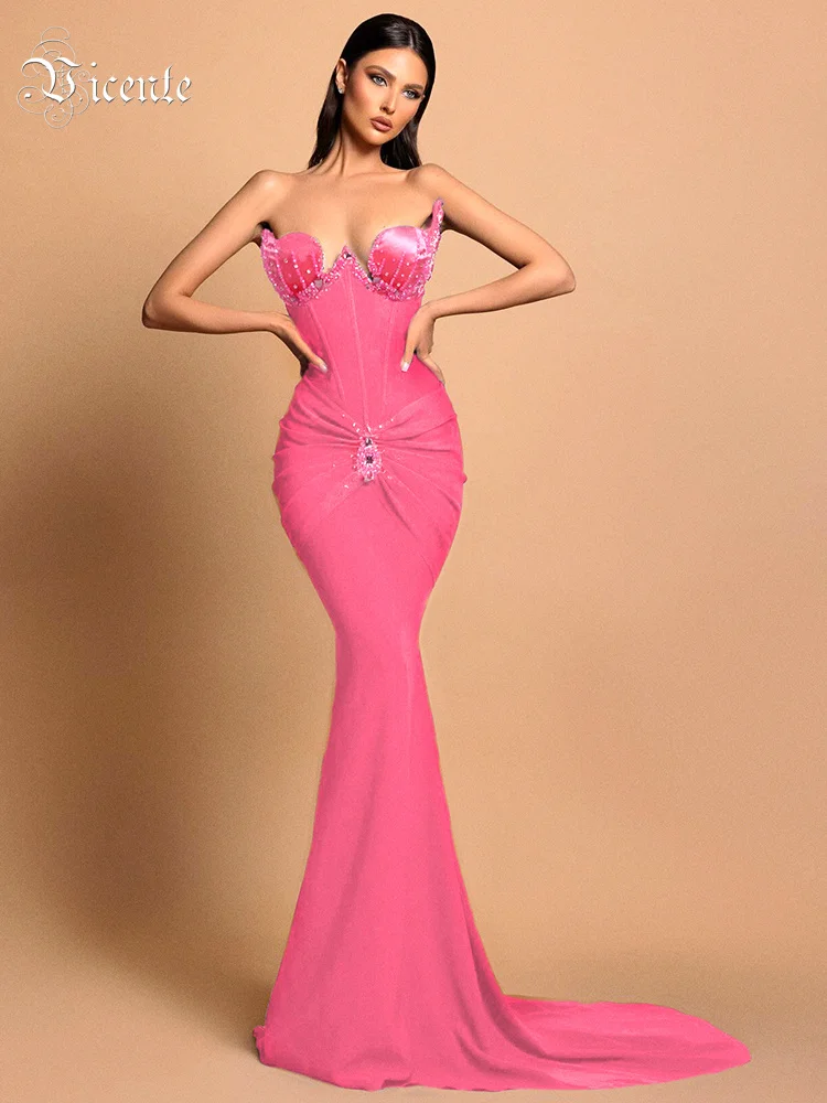 Vc Pink Velvet Prom… - image