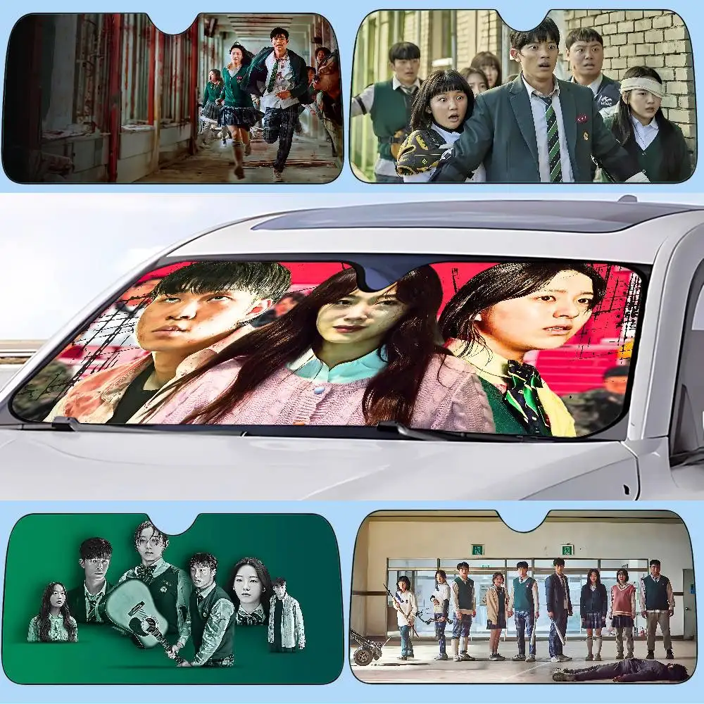 

All Of Us Are Dead Car Sunshade Curtains Sunshade Car Window Windscreen Cover Sun Shade Auto Sun Visor Car-covers
