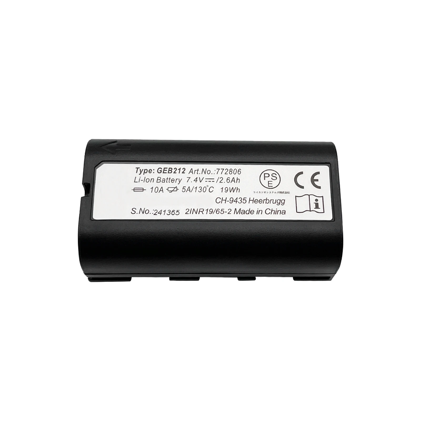 bateria geb212 para estacao total leica survey gps recarregavel atx1200 rx1200 gps1200 grx120 74v 2600mah 01