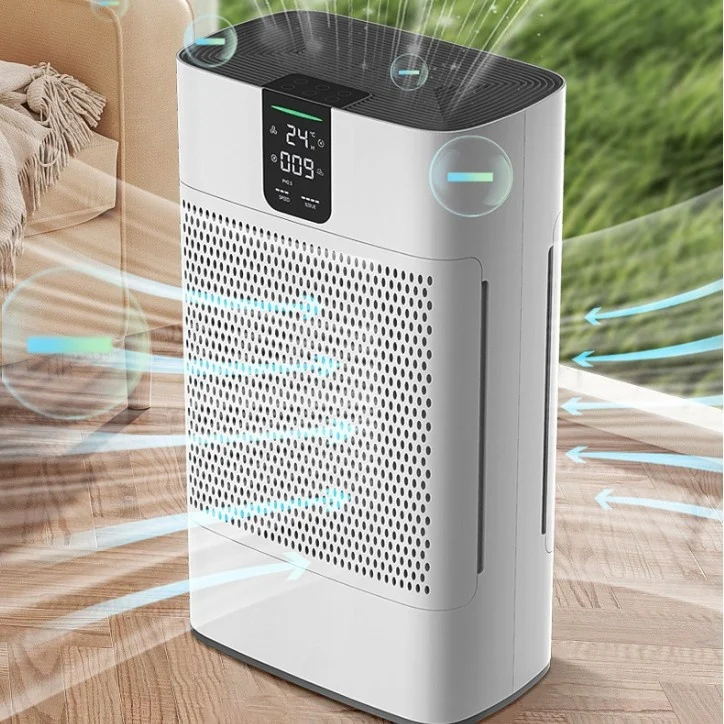 

Smart Electric Home Air Purifier Dual Filter Negative Ion UV Formaldehyde Removal for Indoor Purification Desktop Cross-Border