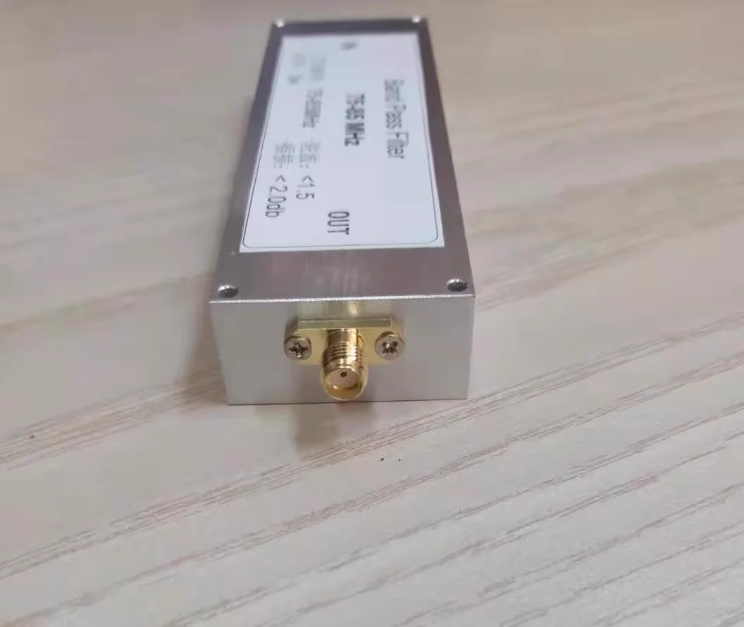 75-85MHz bandpass filter for suppressing clutter and improving reception