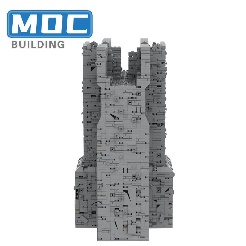 Acessórios medievais moc blocos de construção grande castelo parede arquitetura cena tecnologia tijolos modelo conjunto diy montagem brinquedo presentes