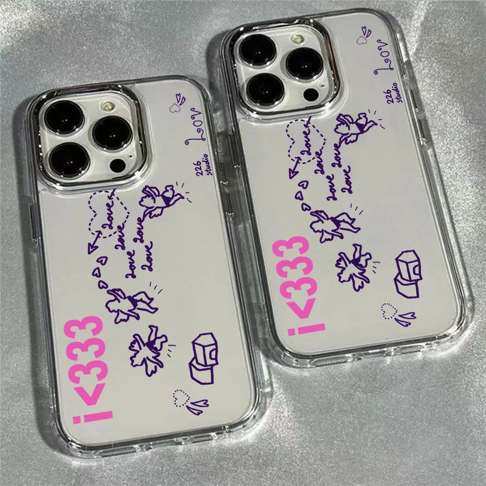 Retro Angel Love Painting Phone Case for Samsung Galaxy S26 S25 S24 S23 S22 S21 S20 Note20 FE Ultra Edge Plus 4G 5G Soft Cover
