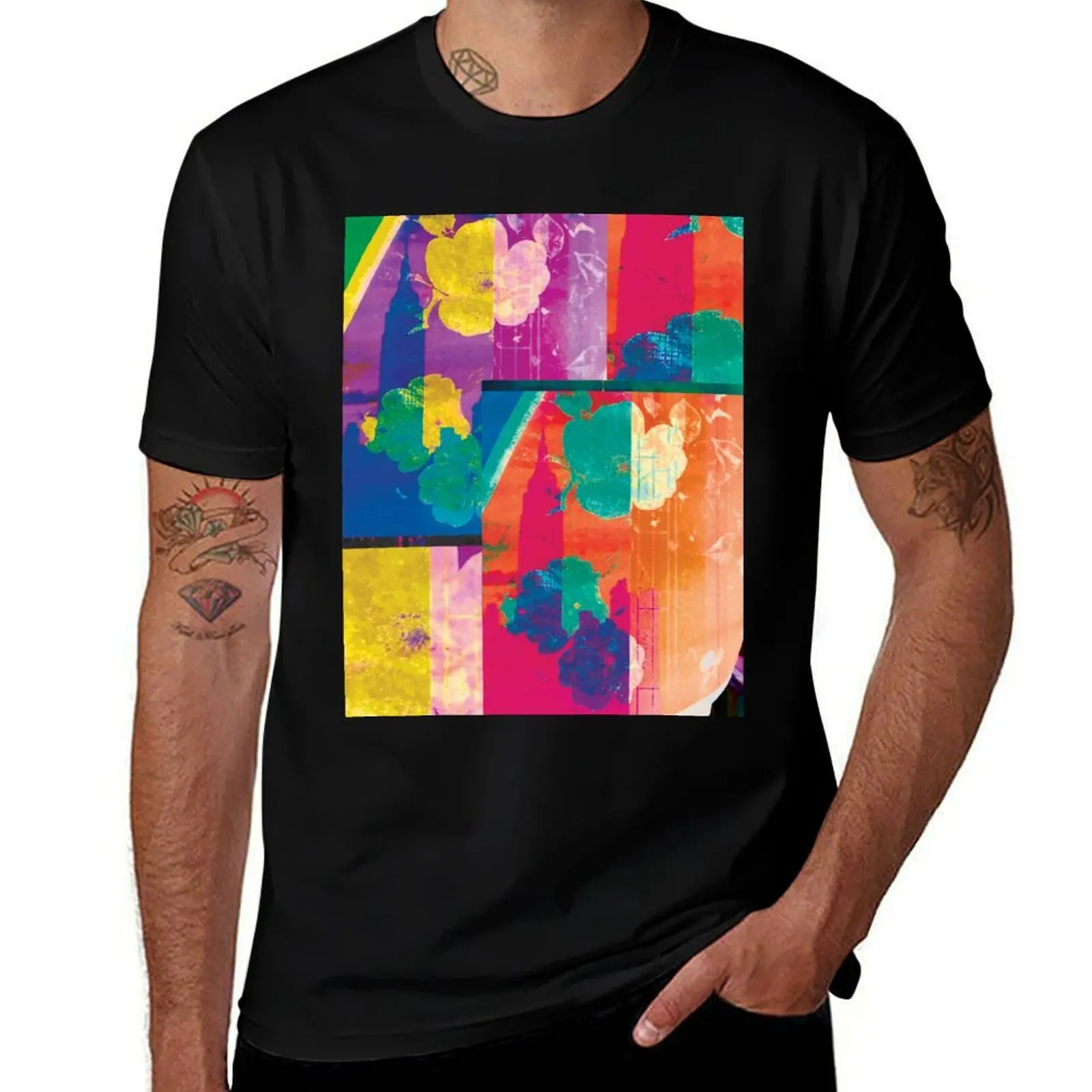 Flower Tower T-Shirt Lightweight Sport Basic T-Shirt