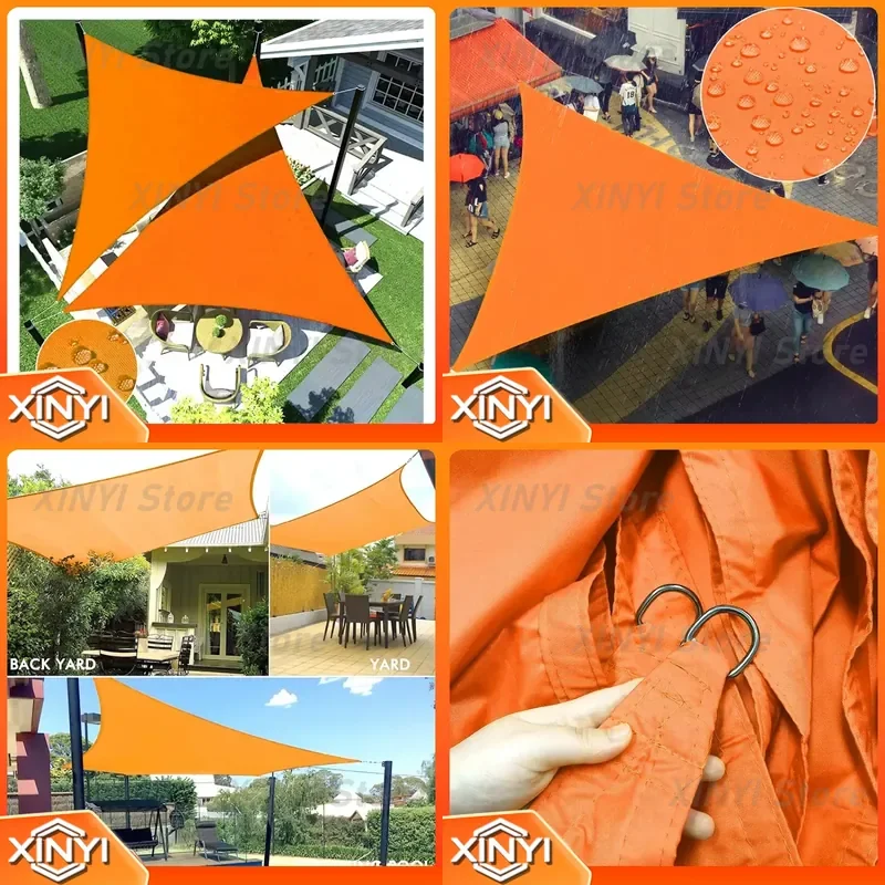 Triangular Polyester Sun Shade Sail for Outdoor Waterproof UV Protection Garden Patio Deck for for Home for for Backyard for