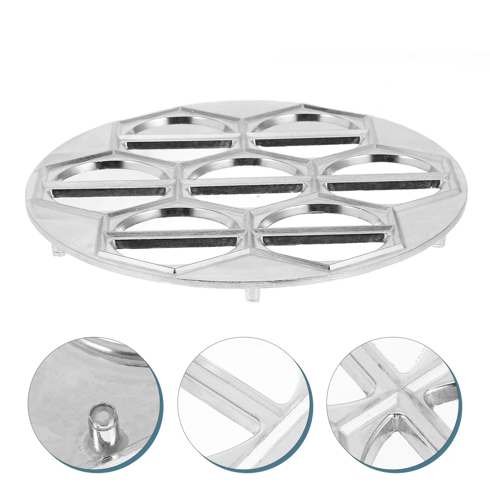 Multi-Hole Dumpling Maker Aluminum Alloy Mold for Homemade Ravioli Wonton Pelmeni Easy-to-Use Reusable Kitchen Dumpling Mold