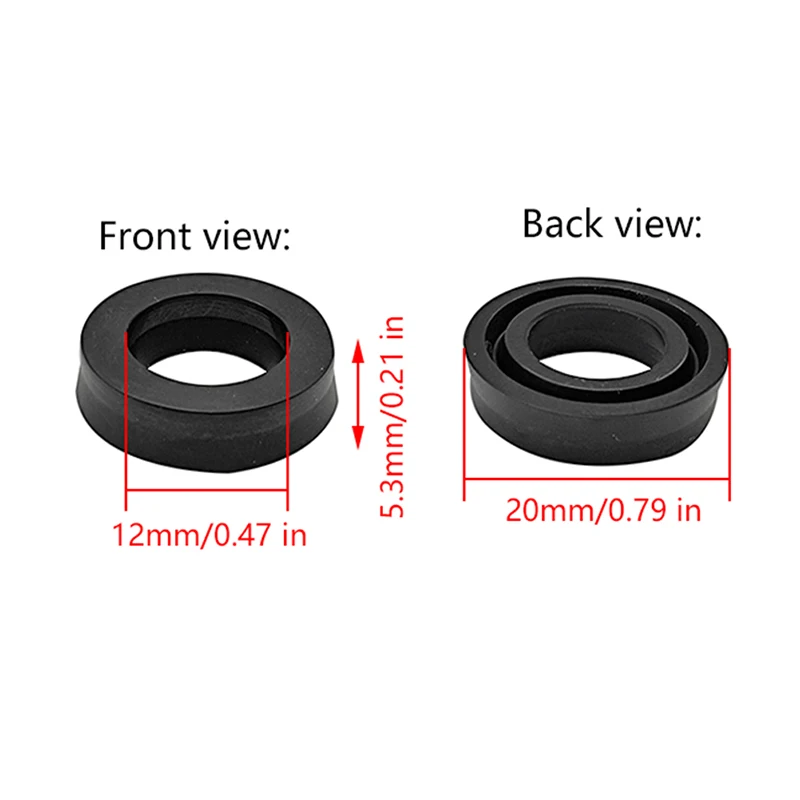 （NEW）3PCS Portable Cleaning Machine High Pressure Cleaning Machine FK47 Pump Head Water Seal Sealing Ring Oil Seal