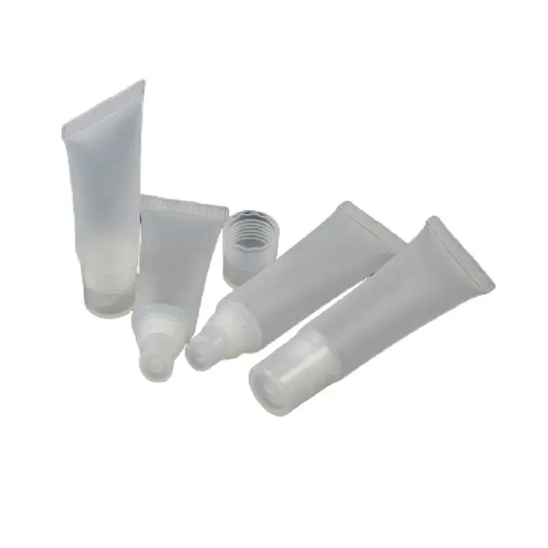 

50Pcs Lip Gloss Squeeze Tube 10 ml 15 ml Empty Plastic Clear Cosmetic Containers Refillable Cream Lipgloss Squeeze Tubes