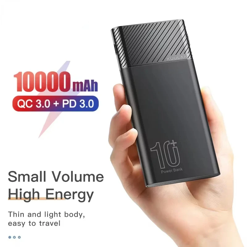 Power Bank 10000mAh Portable Charger QC PD 3.0 PowerBank Fast Charging External Battery For iPhone 16 15 Xiaomi Samsung T Adult