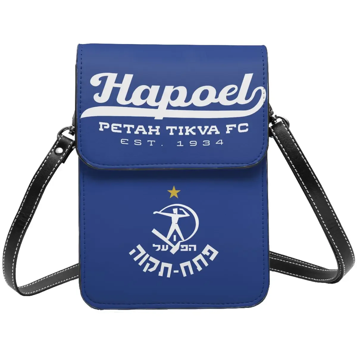 Hapoel Petah Tikva Crossbody Wallet Cell Phone Bag Shoulder Bag Cell Phone Purse Adjustable Strap