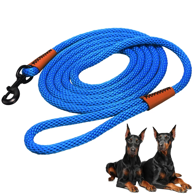 Dog Leash Wear-Resistant Braided Solid High Quality Nylon Dog Leash Golden Retriever German Shepherd Medium and Large Dog Leash