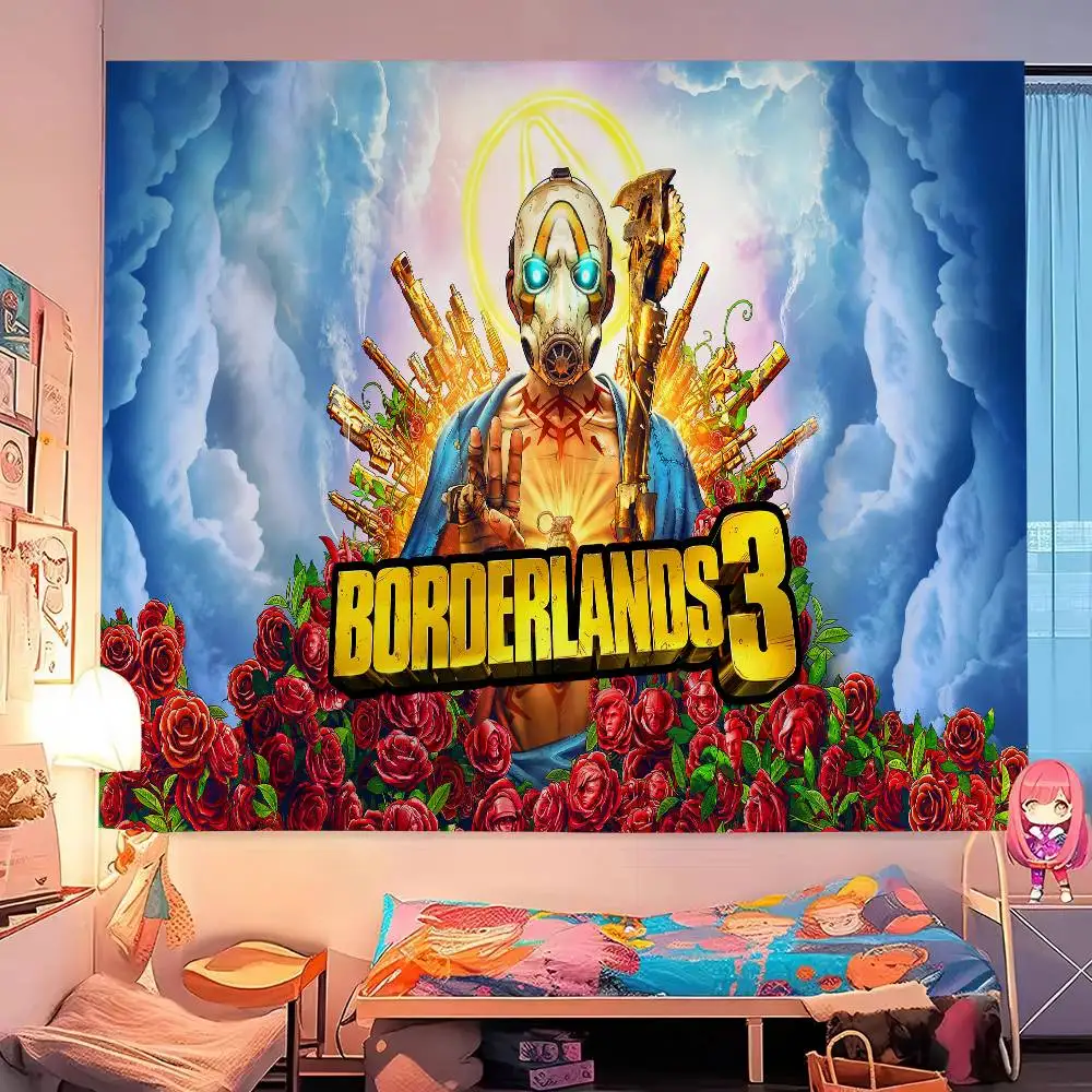 لعبة B-borderlands-s 3 نسيج ملون للتعليق على الحائط التارو الهبي سجاد الحائط النوم جدار ديكور فني