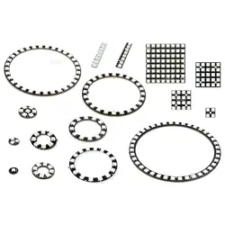 1pcs WS2812 RGB LED Ring 1Bit 8Bit 12Bit 16Bit 24Bit 5050 + Integrated Drivers