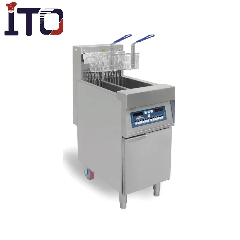 High Quality Commercial Computer Control 2 Tanks Deep Fryers Machine For Restaurant