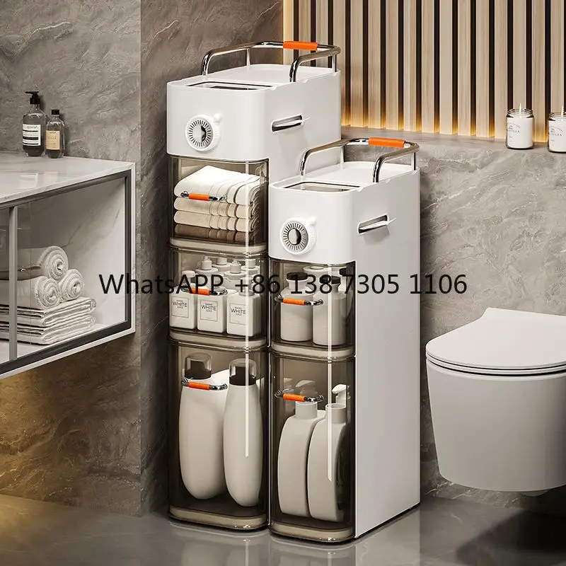 

Toilet Crack Storage Cabinet Drawer Toilet Locker Plastic Bathroom Multifunctional Crack Cabinet Storage Shelf