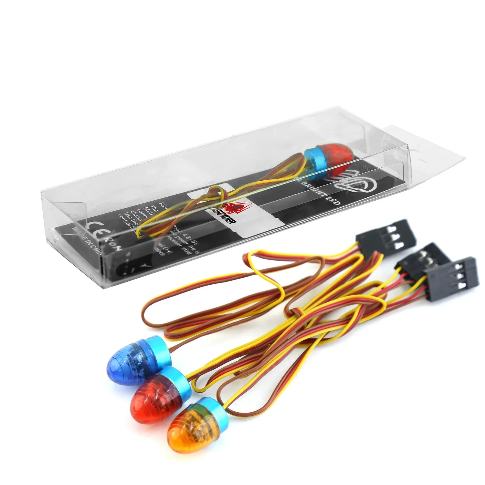 Multi-function LED Lamp Strobing-blasting/Flashing/Rotating Light for 1/10 RC Model Car 1:14 Tamiya Tractor RC Engineering Truck