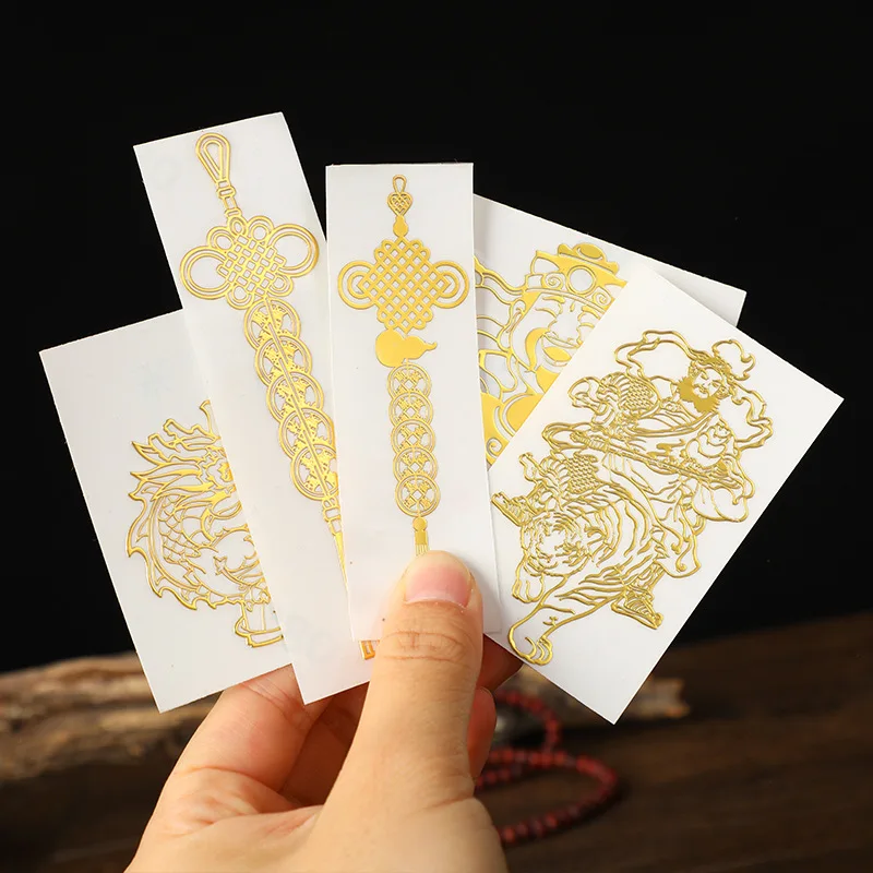 Metal Phone Sticker Thai Door God Zhao Gongming Fire Avoid Five Emperor Coins God of Wealth Blessing