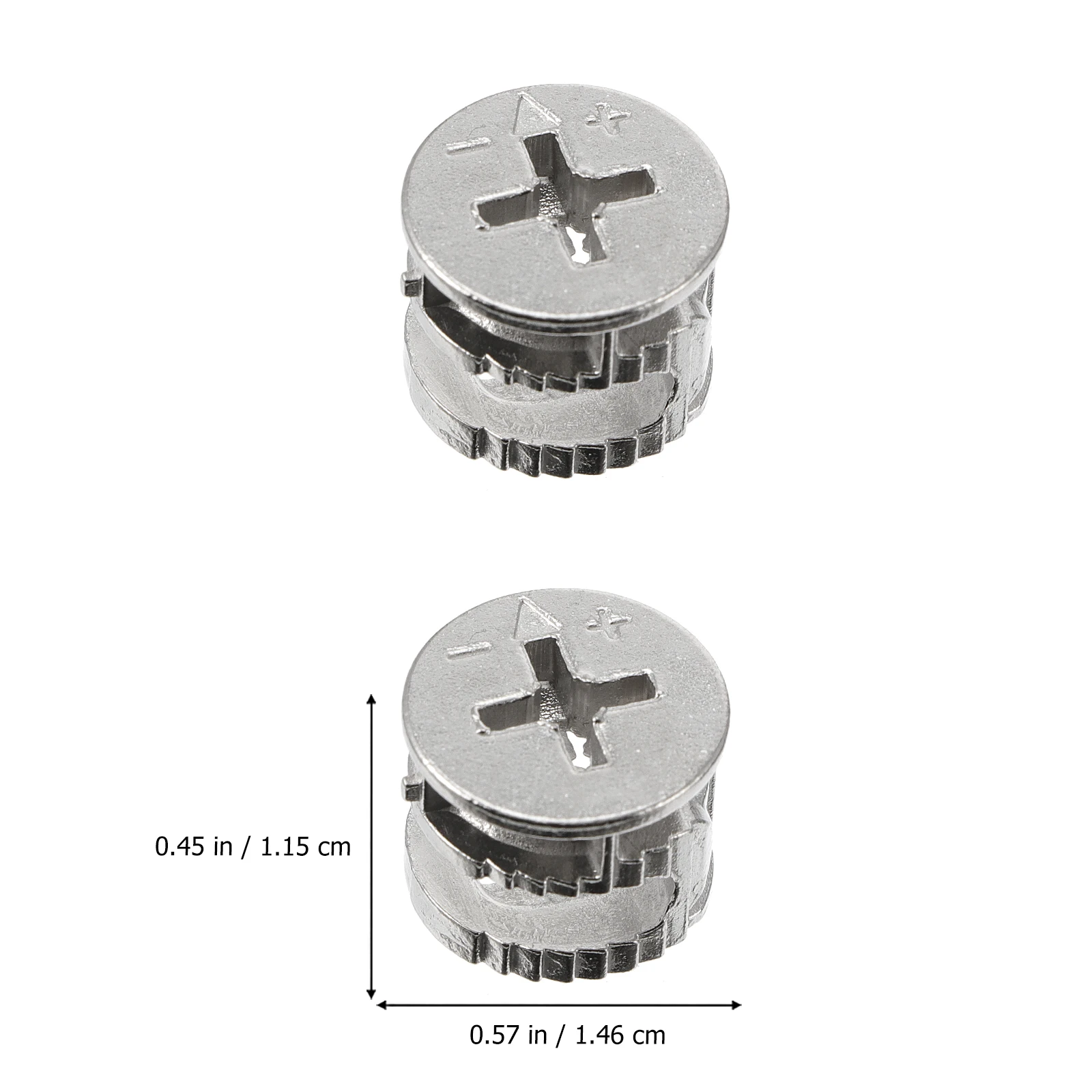 

75 Pcs Lock Furniture Connecting Fastener Fittings Zinc Alloy PreInserted Nut Furniture Connector Cabinet Link Hardware