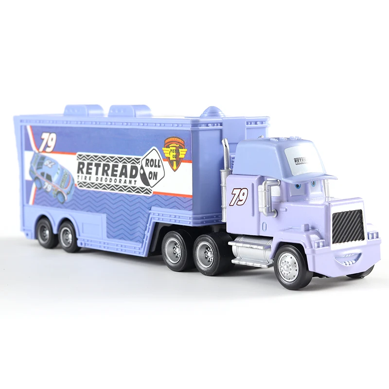 Auto-Transporter Lightning McQueen Jackson Storm Daniel Swervez Chick Hicks' Transporter Legierungs-Druckgussmodell Spielzeug-Container-LKW Geschenke – Detail 21