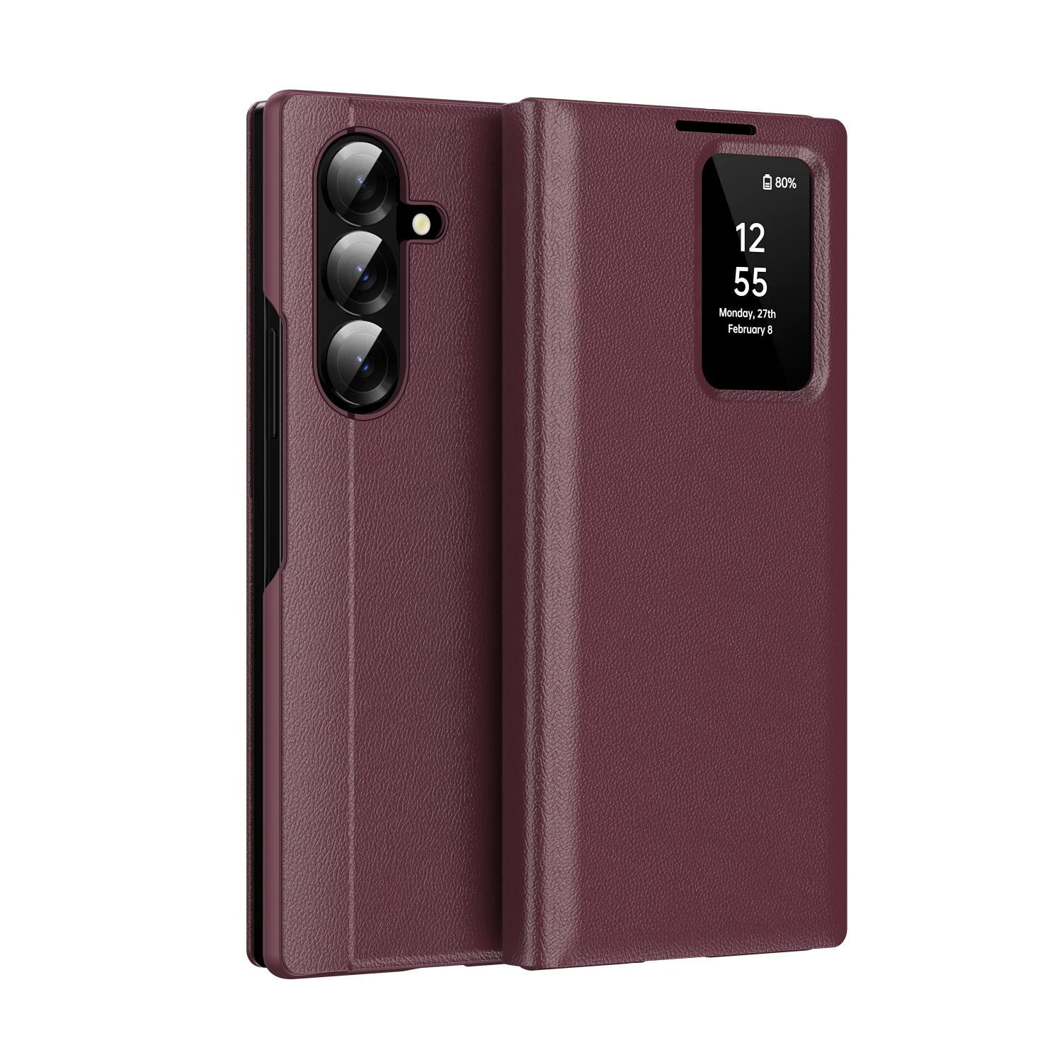 Smart Window S-View Telefoonhoesje voor Samsung GALAXY S26 Ultra 5G Flip Portemonnee Kaarthouder Cover Luxe Beschermende Skins Shell Stand