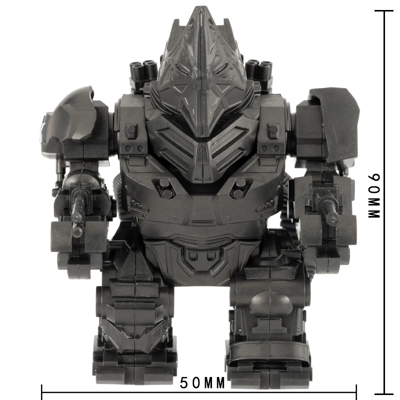 Hot Movie Heroes Chatacter Rhino Mechanical Armor The Amazing Man 2 Building Blocks MOC Brick Action Figures Kids Toys Gifts X01