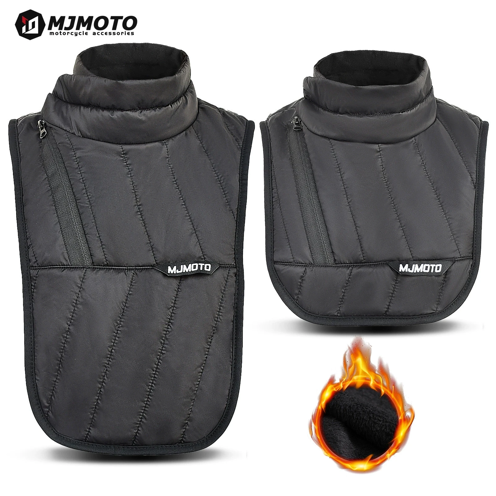 Waterproof Windproof Motorcycle Neck Scarf - Warm Thermal Chest Neck Protector Collar Bibs Winter Balaclava for Motorcyclists