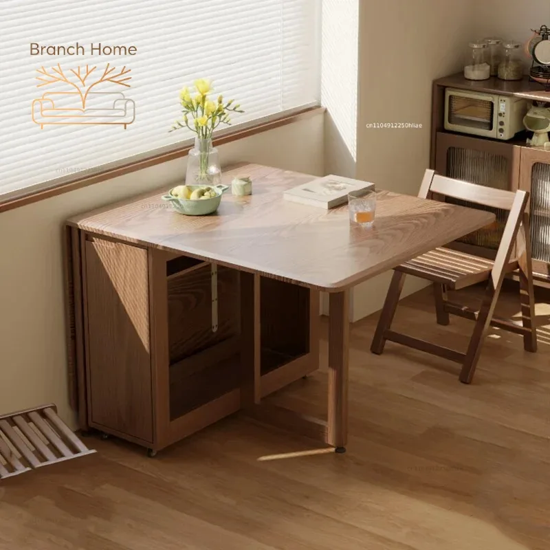 Folding Dining Table Set 6 Chairs Luxury Modern  Minimalist Dining Table Nordic Table À Manger Kitchen Furniture
