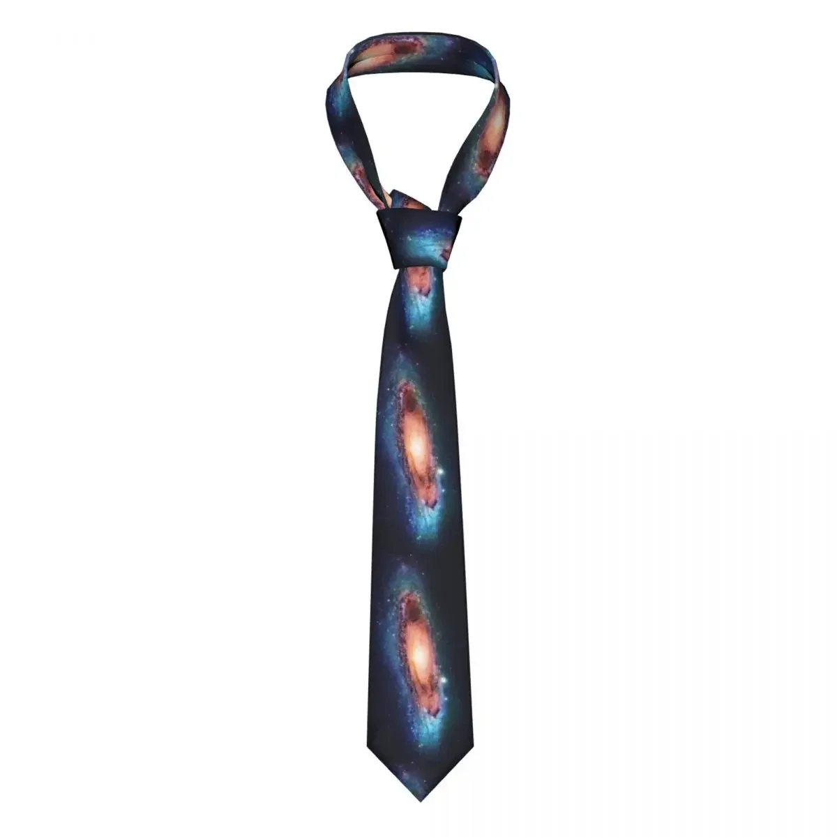 Space Nebula Galaxy Men Necktie Skinny Polyester 8 cm Classic Universe Neck Ties for Men Daily Wear Gravatas Business