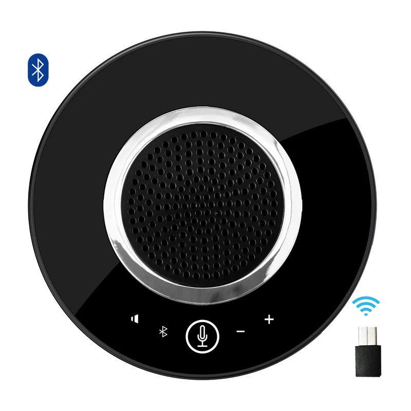 Conference Speaker And Microphone, 3 AI Mics 360° Voice Pickup, Plug & Play, Speakerphone W/dongle, Noise Reduction