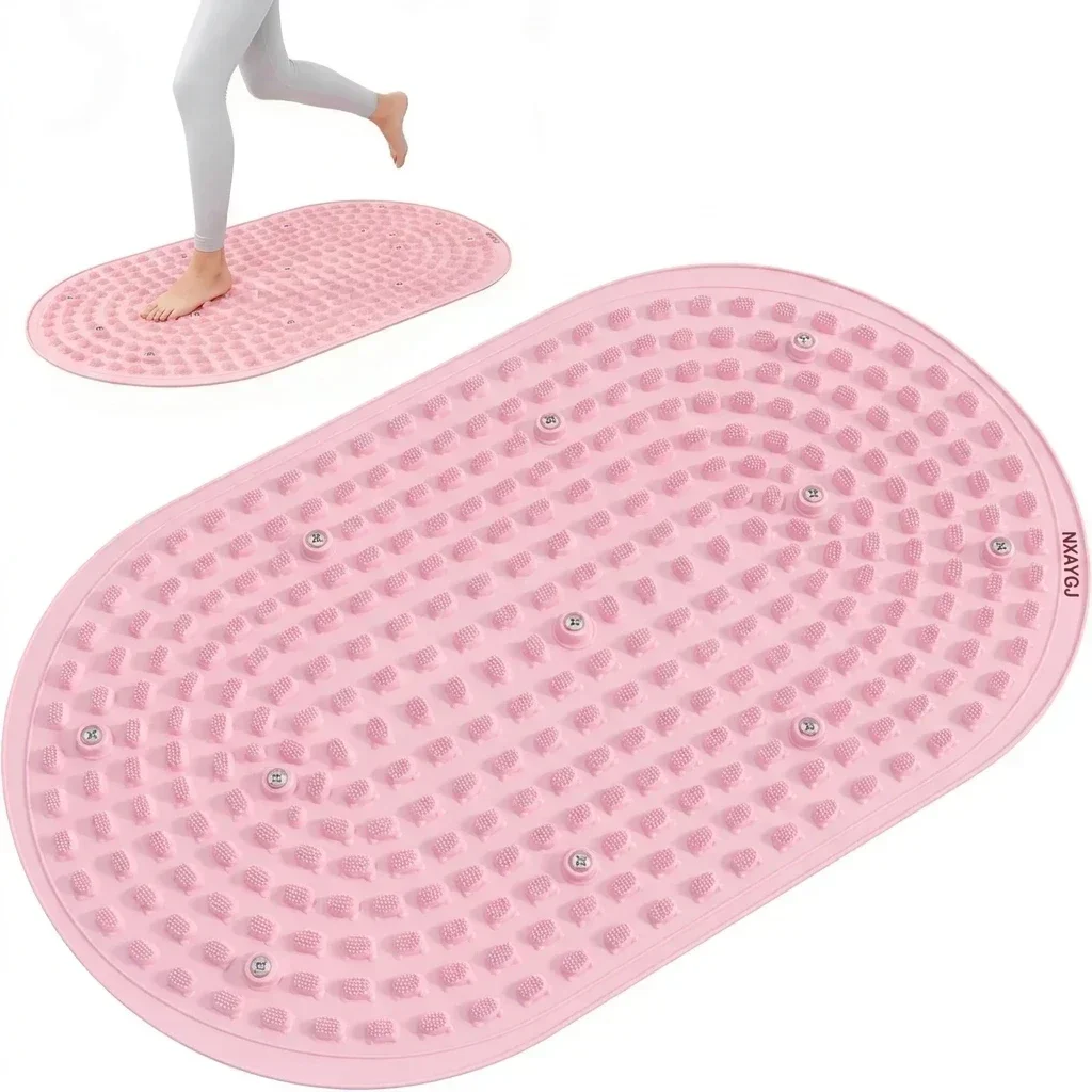 Liquid Silicone Foot Massage Mat – Large Reflexology Pad, Non-Slip Foldable, for Home/Office Pain Relief