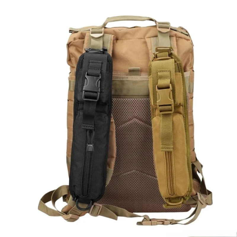 

Тактическая уличная сумка-подсумок на плечевой лямке Molle для охоты, походов, кемпинга, EDC, черная/коричневая