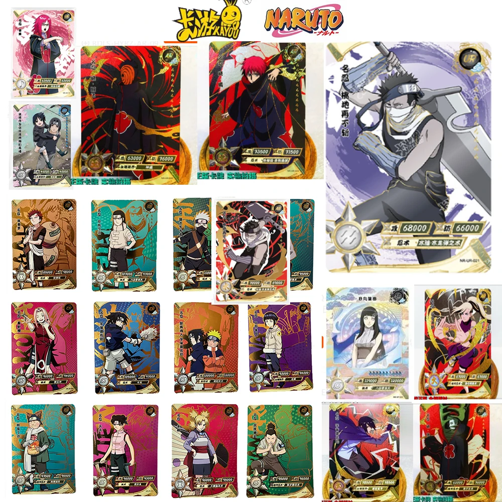 NARUTO KAYOU AR HR UR SP Uzumaki Naruto Uchiha Sasuke Haruno Sakura Senju Hashirama Collectible cards Colorful holiday gifts