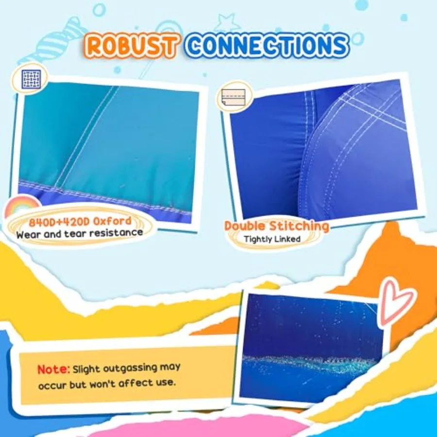 Backyard party inflatable water slide park for kids: PVC blue 5-in-1 bounce house with splash pool trampoline climbing wall wat - view 4