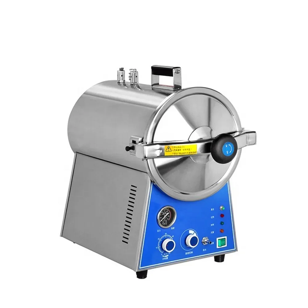 Hot selling 16L 24L sterile syring desktop High pressure steam sterilizer equipments for sterilizing