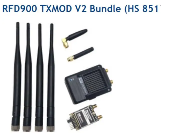 RFD900 TXMOD V2 2.2 Bundle Radio Modem RFDesign Remote900+ 900 915 868mhz super long range telemetry data RC control system 2in1