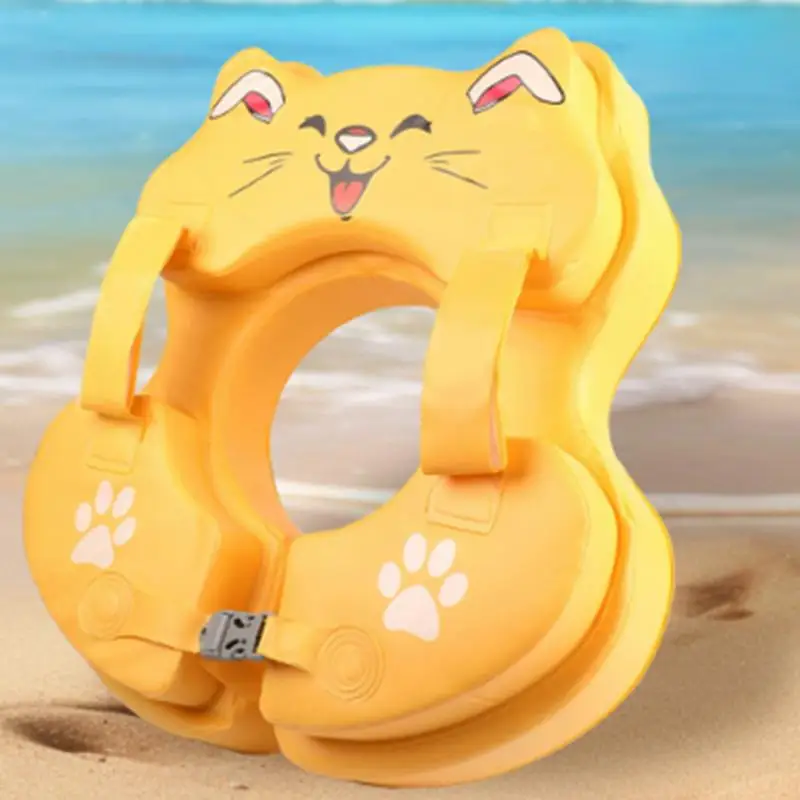 Toddler Swim Rings Non-inflatable PVC Kid Pool Float Swimming Practice Assistive Tools Outdoor Water Toy For Backyards Rivers