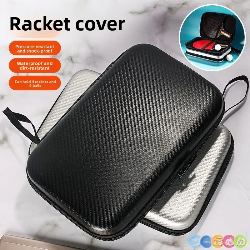 

Высококачественный чехол для ракеток для настольного тенниса, жесткий защитный футляр, вместительная квадратная сумка для двух ракеток, противоударная сумка для переноски