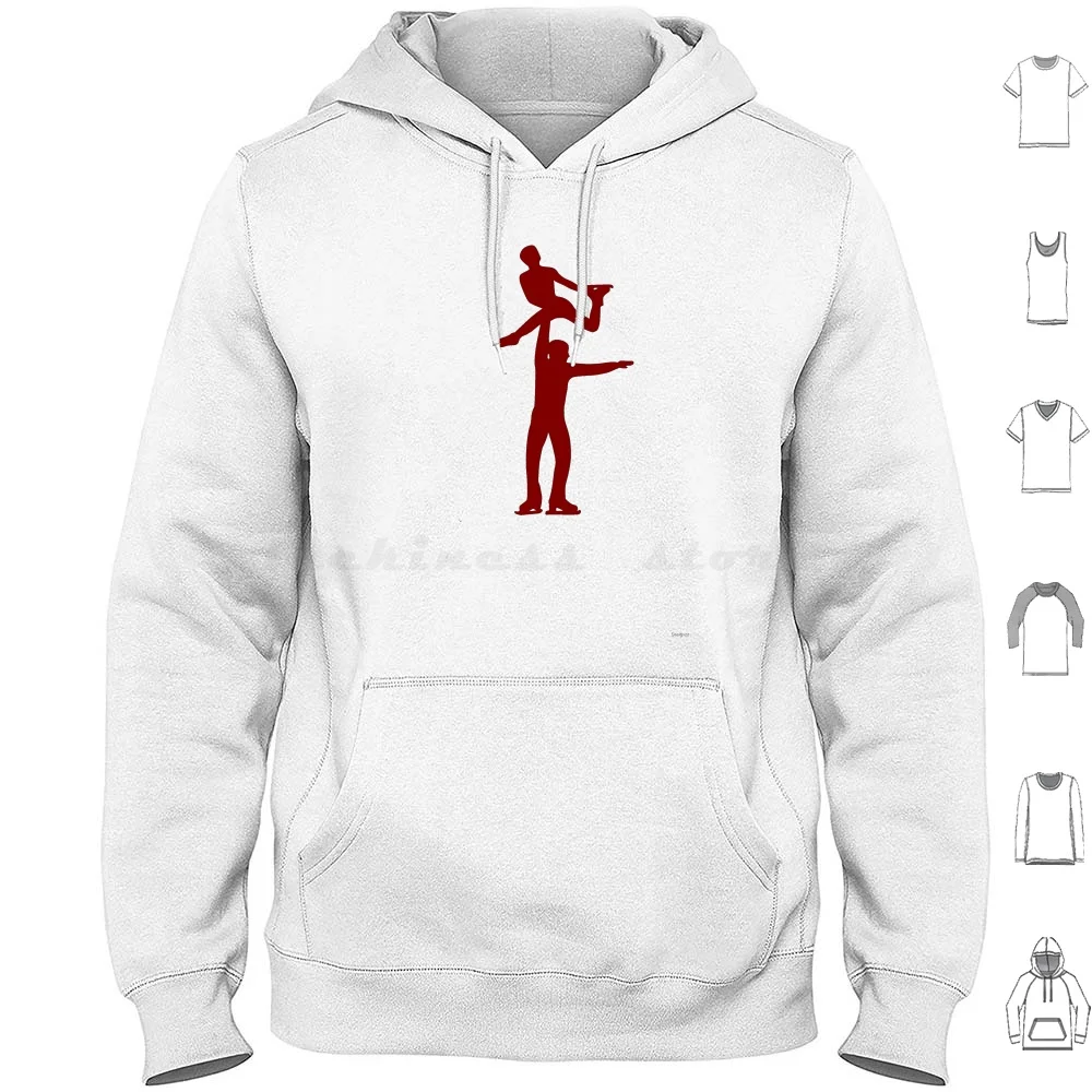 Figure Skating Couple Hoodie cotton Long Sleeve Figure Skating Ice Winter Sports Skate Woman Girl Dancing Dance