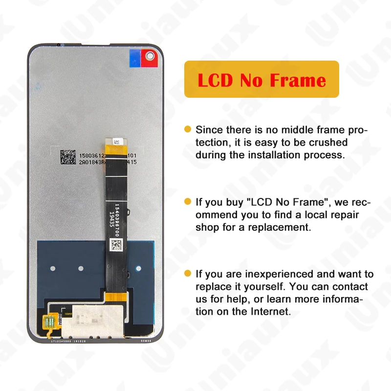 Imagem -02 - Substituição da Tela de Toque Lcd para lg Q61 K61 Lmq630eaw Lm-q630eaw Lm-q630 com Moldura Original 653 Polegadas