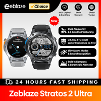 New Zeblaze Stratos 2 Ultra GPS Smart Watch Built-in Compass Barometric Altimeter Dual-band GNSS Voice Calling Smartwatch 10 ATM