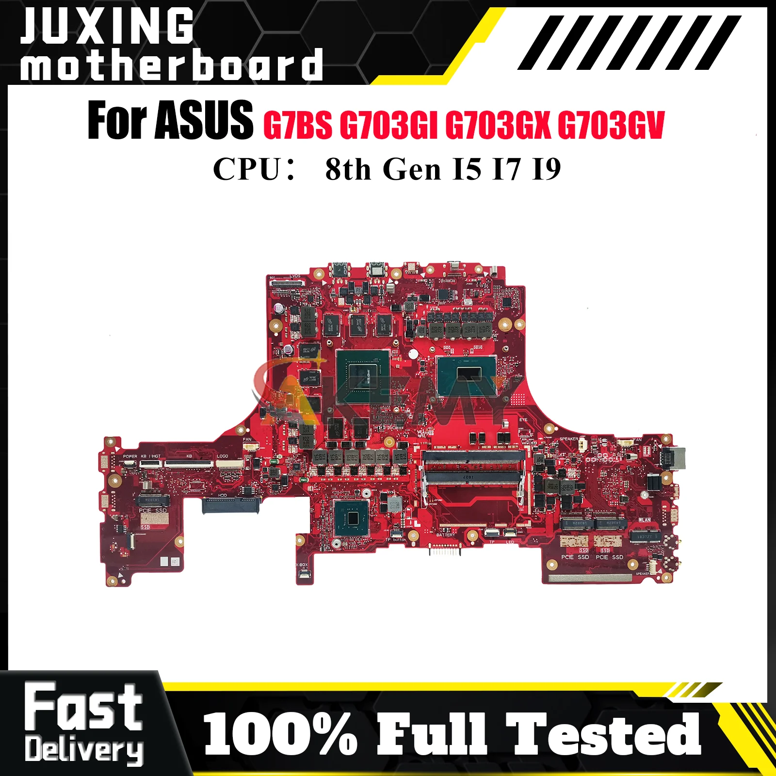 

G703Gi Laptop Motherboard For ASUS ROG G703GMR G7BS G703GM G703GX G703GV G703GI G703G Mainboard With I5 I7 I9 CPU 100% tests OK