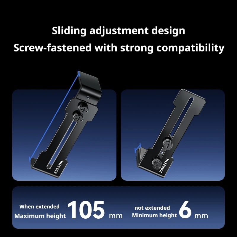 SAMZHE Fan Position Computer Graphics Card Holder Anti Sag GPU Support Brace For PC Desktop Computer Adjustable Height 6-96mm